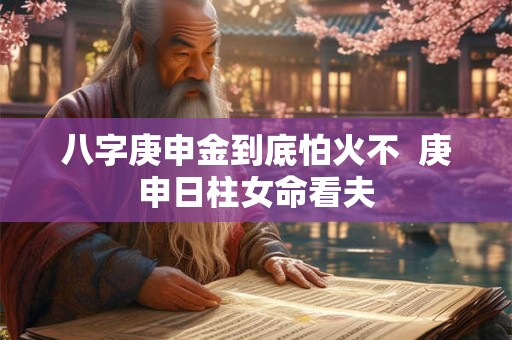 八字庚申金到底怕火不  庚申日柱女命看夫