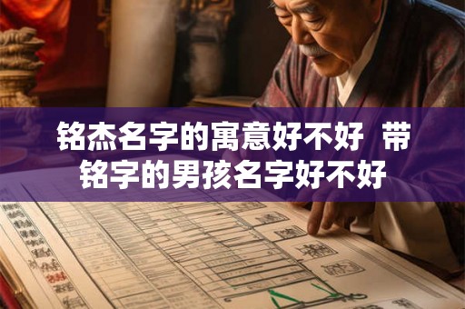 铭杰名字的寓意好不好  带铭字的男孩名字好不好