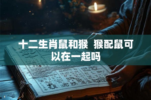 十二生肖鼠和猴  猴配鼠可以在一起吗