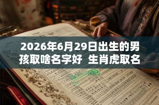 2026年6月29日出生的男孩取啥名字好 生肖虎取名 2026年6月29日出生的男孩取啥名字好 生肖虎取名