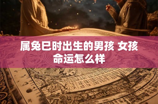 属兔巳时出生的男孩 女孩命运怎么样