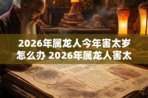 2026年属龙人今年害太岁怎么办 2026年属龙人害太岁如何破解