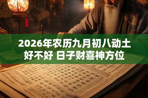 2026年农历九月初八动土好不好 日子财喜神方位