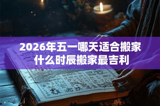 2026年五一哪天适合搬家 什么时辰搬家最吉利