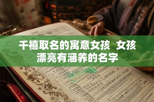 千禧取名的寓意女孩 女孩漂亮有涵养的名字 千禧取名的寓意女孩 女孩漂亮有涵养的名字