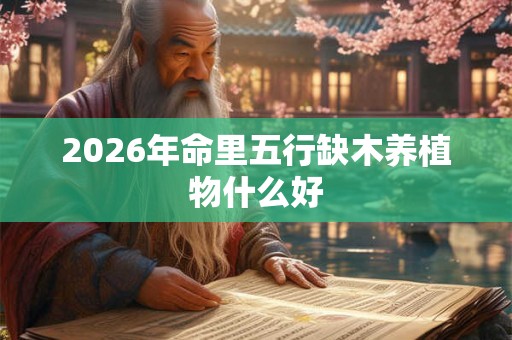 2026年命里五行缺木养植物什么好