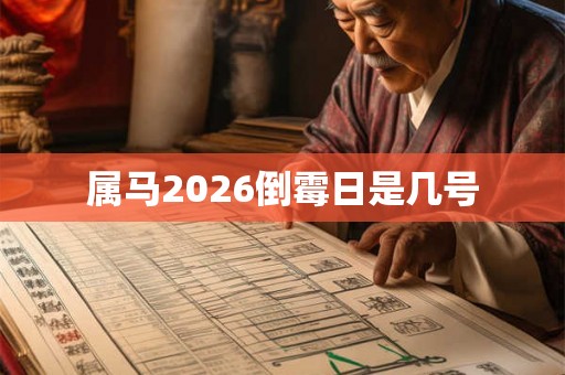 属马2026倒霉日是几号