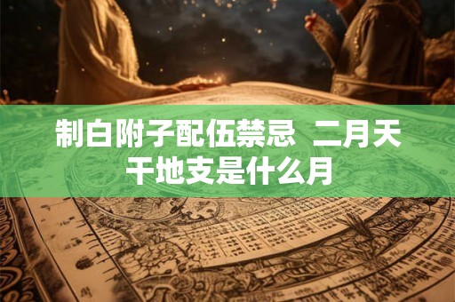制白附子配伍禁忌  二月天干地支是什么月