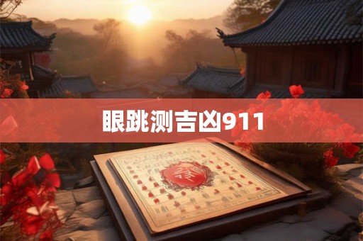 眼跳测吉凶911 眼跳测吉凶911