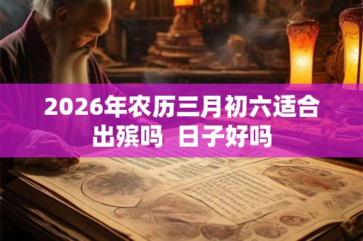 2026年农历三月初六适合出殡吗  日子好吗