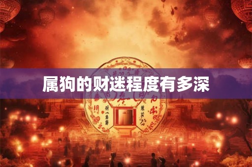 属狗的财迷程度有多深
