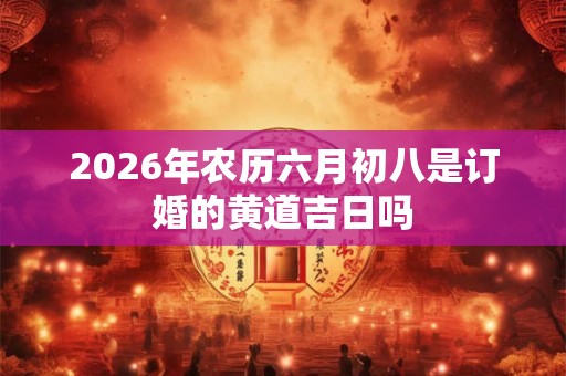 2026年农历六月初八是订婚的黄道吉日吗