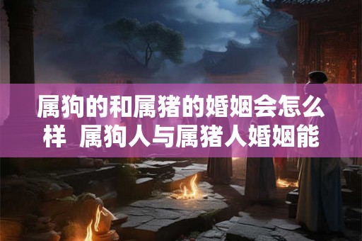 属狗的和属猪的婚姻会怎么样  属狗人与属猪人婚姻能幸福吗