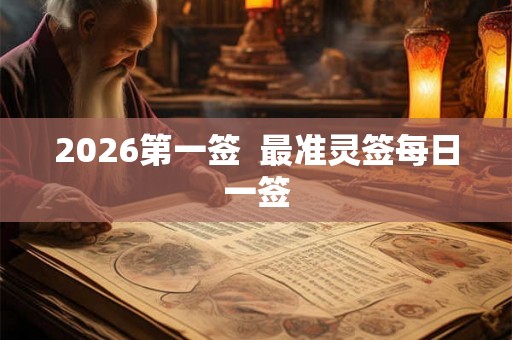 2026第一签  最准灵签每日一签