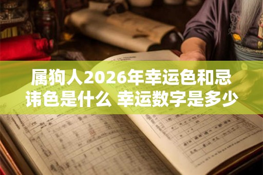 属狗人2026年幸运色和忌讳色是什么 幸运数字是多少