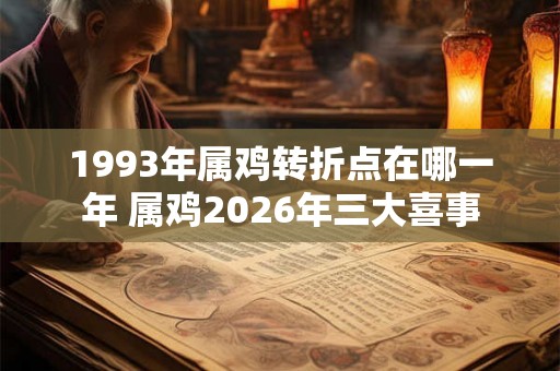 1993年属鸡转折点在哪一年 属鸡2026年三大喜事