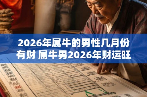 2026年属牛的男性几月份有财 属牛男2026年财运旺月份 2026年属牛的男性几月份有财 属牛男2026年财运旺月份