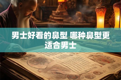 男士好看的鼻型 哪种鼻型更适合男士