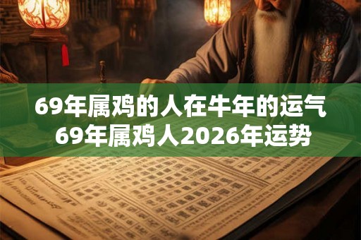 69年属鸡的人在牛年的运气 69年属鸡人2026年运势