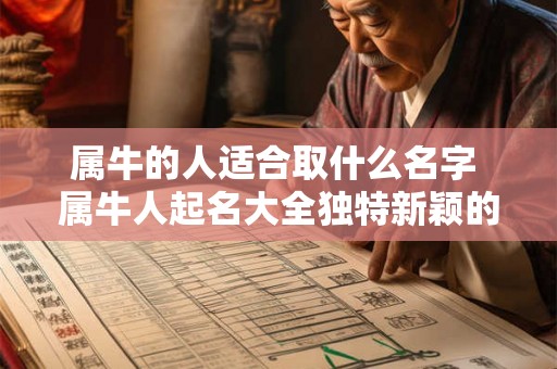 属牛的人适合取什么名字 属牛人起名大全独特新颖的 属牛的人适合取什么名字 属牛人起名大全独特新颖的