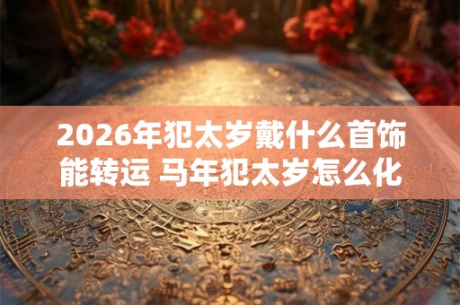 2026年犯太岁戴什么首饰能转运 马年犯太岁怎么化解