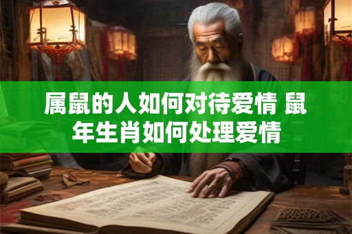 属鼠的人如何对待爱情 鼠年生肖如何处理爱情