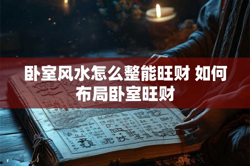 卧室风水怎么整能旺财 如何布局卧室旺财