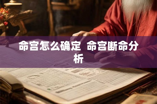 命宫怎么确定  命宫断命分析