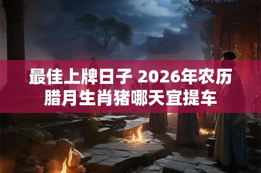 最佳上牌日子 2026年农历腊月生肖猪哪天宜提车