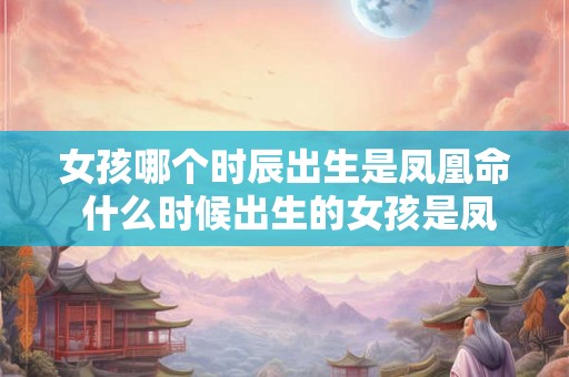 女孩哪个时辰出生是凤凰命 什么时候出生的女孩是凤凰命
