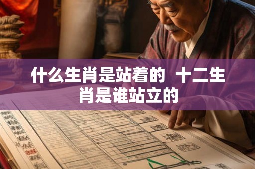 什么生肖是站着的  十二生肖是谁站立的