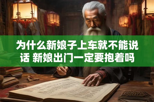 为什么新娘子上车就不能说话 新娘出门一定要抱着吗