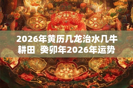 2026年黄历几龙治水几牛耕田  癸卯年2026年运势