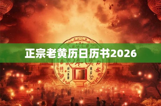 正宗老黄历日历书2026