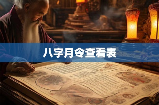 八字月令查看表 八字月令查看表