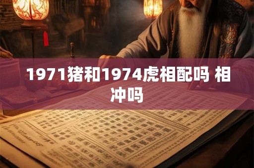 1971猪和1974虎相配吗 相冲吗