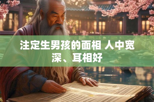 注定生男孩的面相 人中宽深、耳相好