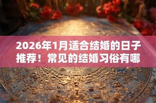 2026年1月适合结婚的日子推荐!常见的结婚习俗有哪些 2026年1月适合结婚的日子推荐!常见的结婚习俗有哪些
