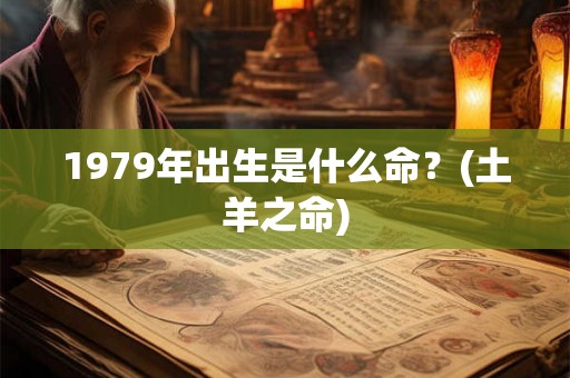 1979年出生是什么命？(土羊之命)