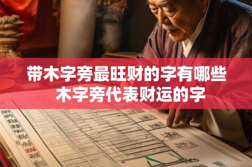 带木字旁最旺财的字有哪些  木字旁代表财运的字