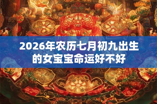 2026年农历七月初九出生的女宝宝命运好不好
