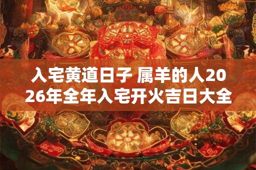 入宅黄道日子 属羊的人2026年全年入宅开火吉日大全
