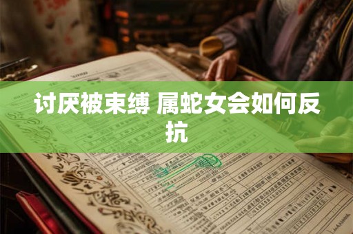讨厌被束缚 属蛇女会如何反抗 讨厌被束缚 属蛇女会如何反抗