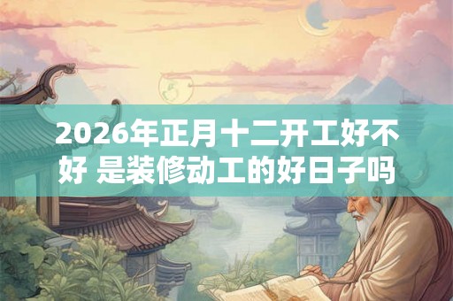 2026年正月十二开工好不好 是装修动工的好日子吗 2026年正月十二开工好不好 是装修动工的好日子吗