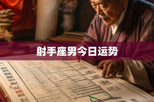 射手座男今日运势