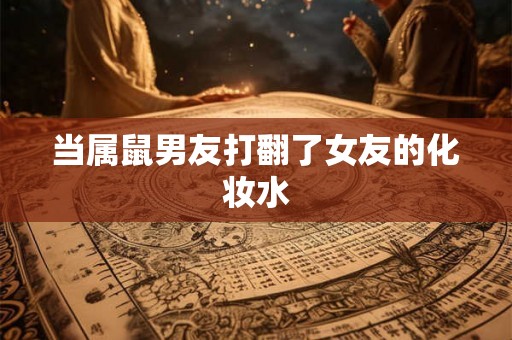 当属鼠男友打翻了女友的化妆水