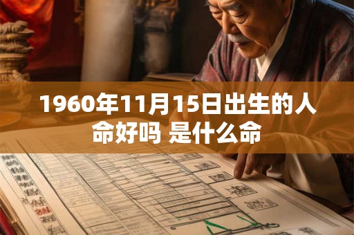 1960年11月15日出生的人命好吗 是什么命