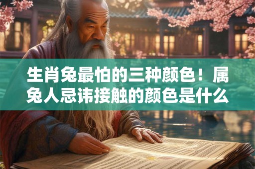 生肖兔最怕的三种颜色！属兔人忌讳接触的颜色是什么