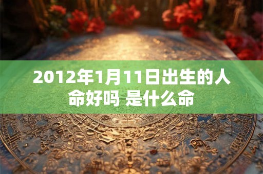 2012年1月11日出生的人命好吗 是什么命 2012年1月11日出生的人命好吗 是什么命