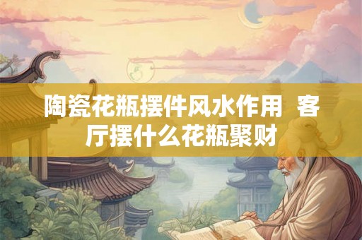 陶瓷花瓶摆件风水作用 客厅摆什么花瓶聚财 陶瓷花瓶摆件风水作用 客厅摆什么花瓶聚财